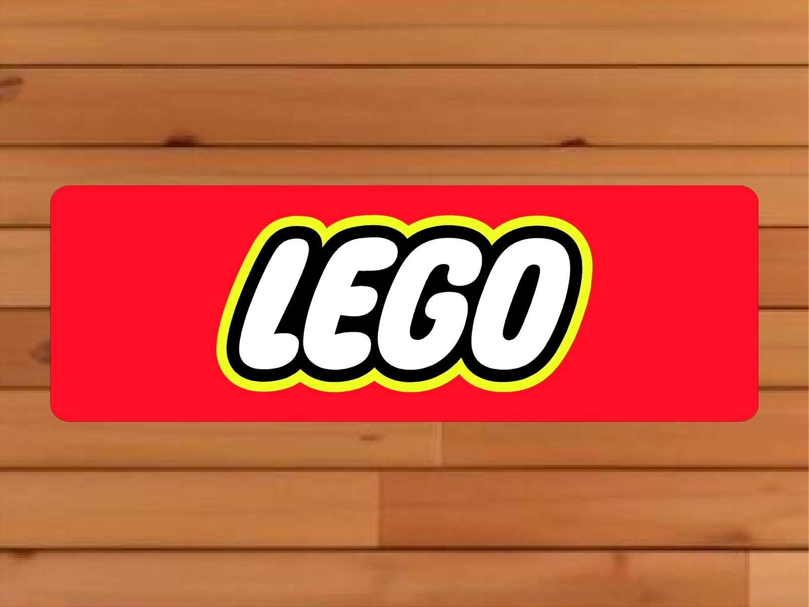 LEGO Aluminum Sign 12in x 36in – Lego Wall Art Printed Sign