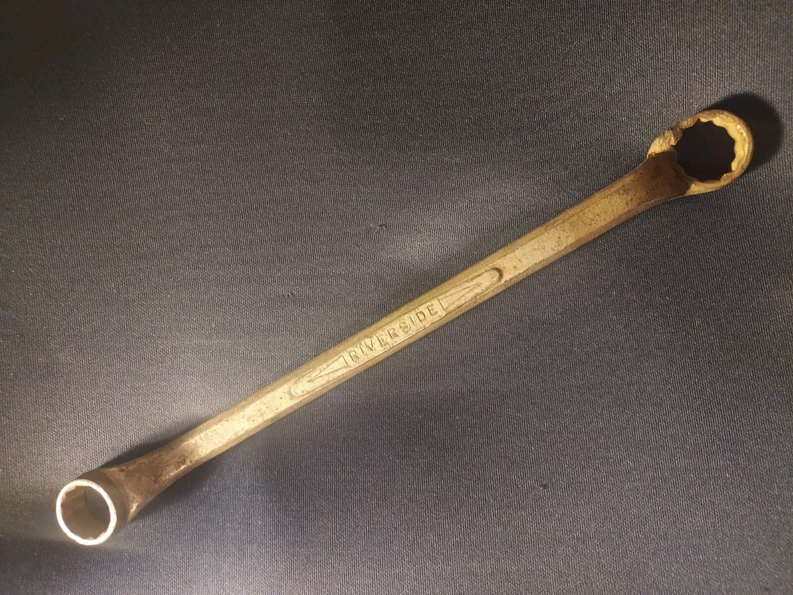 Vintage Riverside Wrench Chrome Vanadium Steel 5/8″ x 11/16″ Box End 12 Point