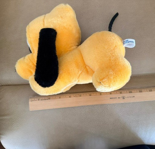 TOKYO DISNEYLAND Pluto Plush Stuffed Toy Walt Disney Characters 9″ From 1990’s