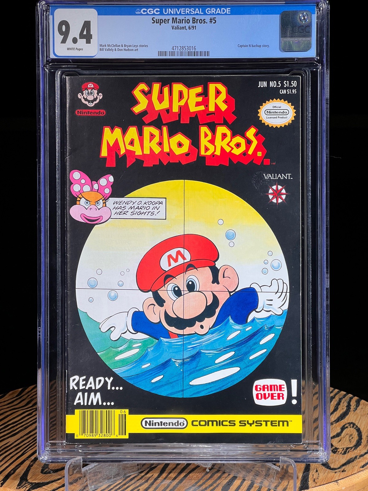 SUPER MARIO BROTHERS #5 CGC 9.4 WP June 1991 Nintendo Comics System