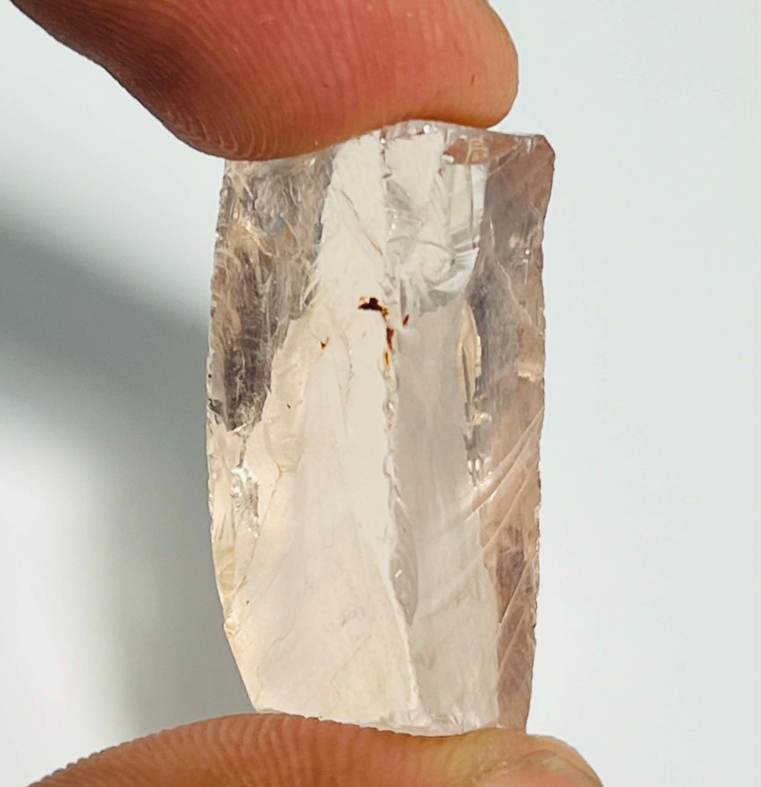 Irradiated Peach Pink Morganite Single – 6.5 Grams