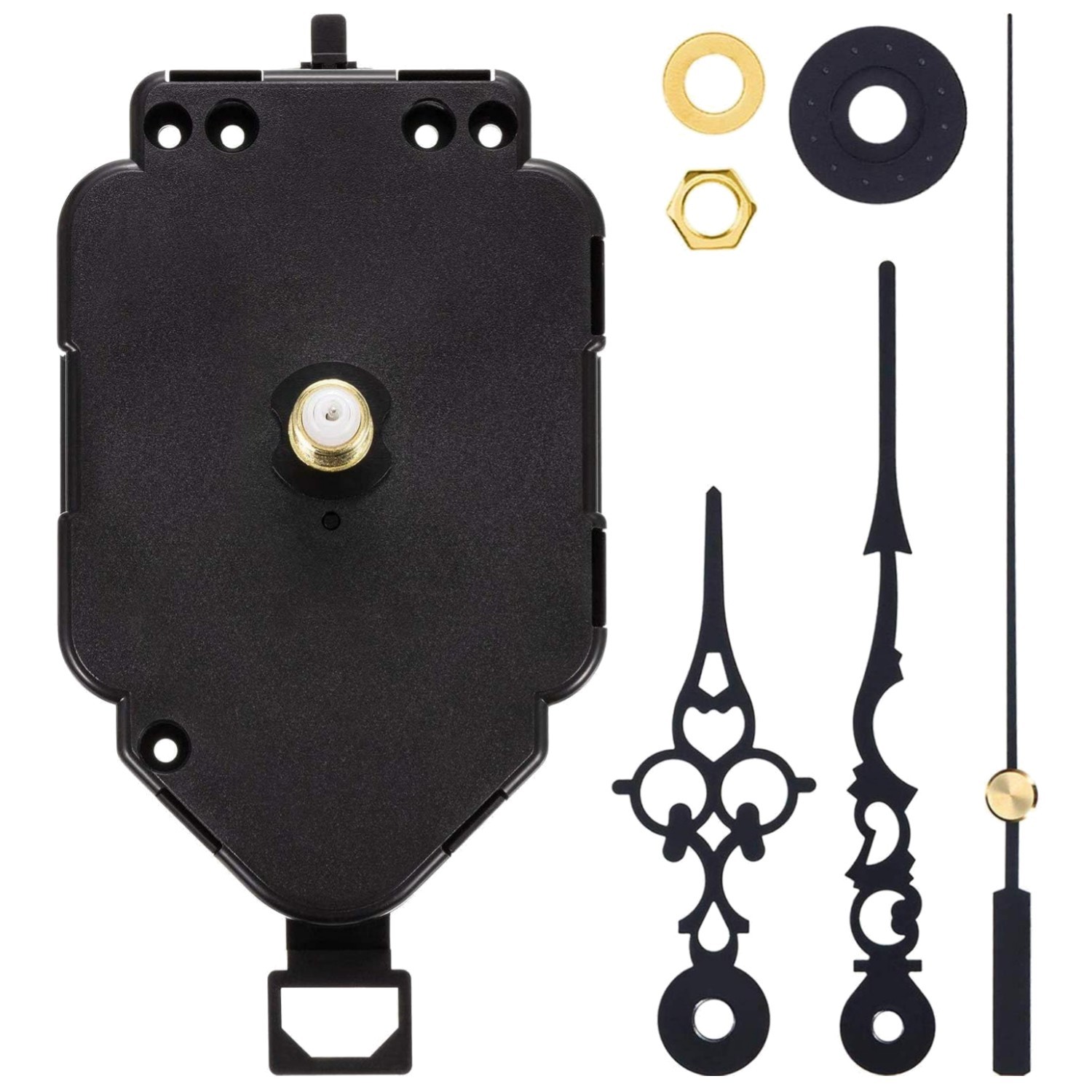 Frameless Quartz Clock Movement Kit with Silent Pendulum – Easy Installation