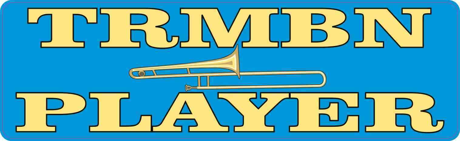 StickerTalk Picture TRMBN Player Trombone Magnet, 10 inches by 3 inches