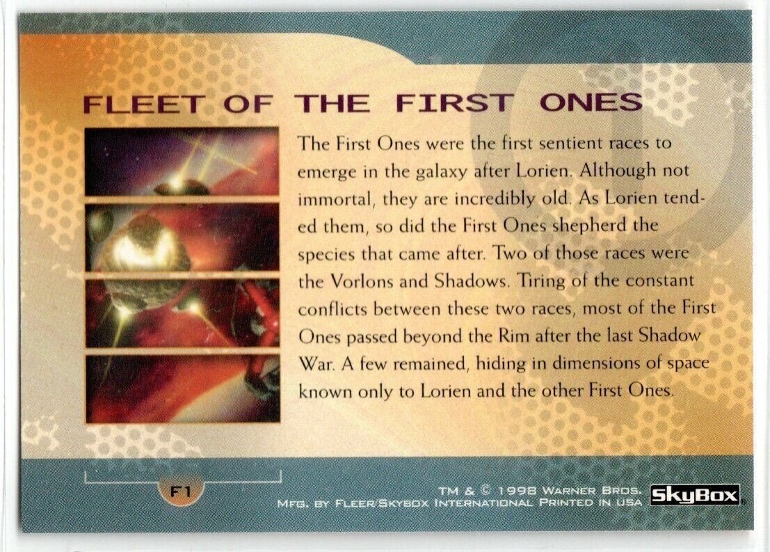 Babylon 5 Season 4 Fleet of the First Ones F1 The First Ones Fleer Skybox 1998