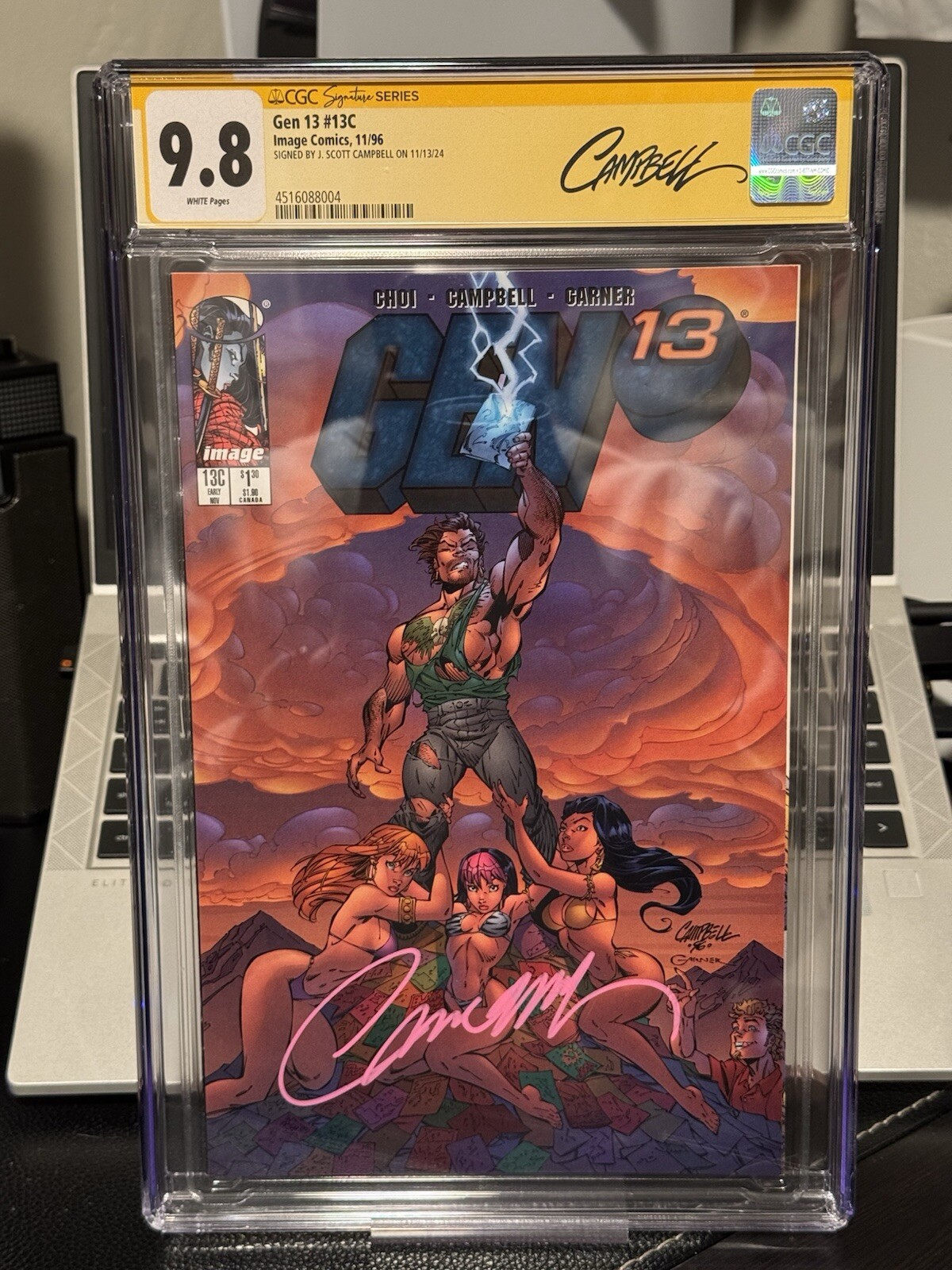 🚨 Gen13 #13C – CGC 9.8 – Shi, Witchblade, Lady Death appearance – Beautiful sig
