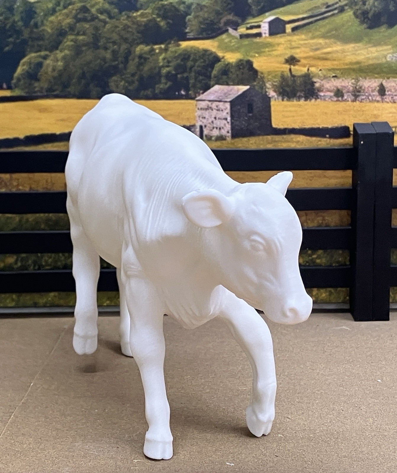 1:9 Traditional Action Cutting Model Steer 3D Print For Breyer Horses Cattle