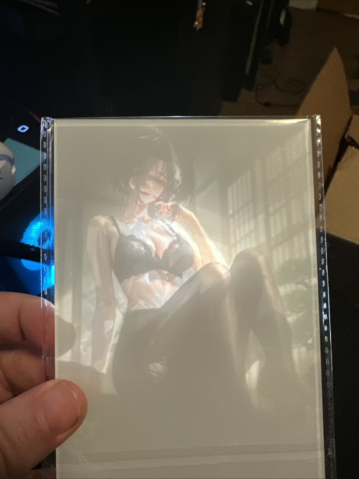 Demon Slayer Lady Tamayo A6 2-sided sticker peel Art Board waifu doujin card