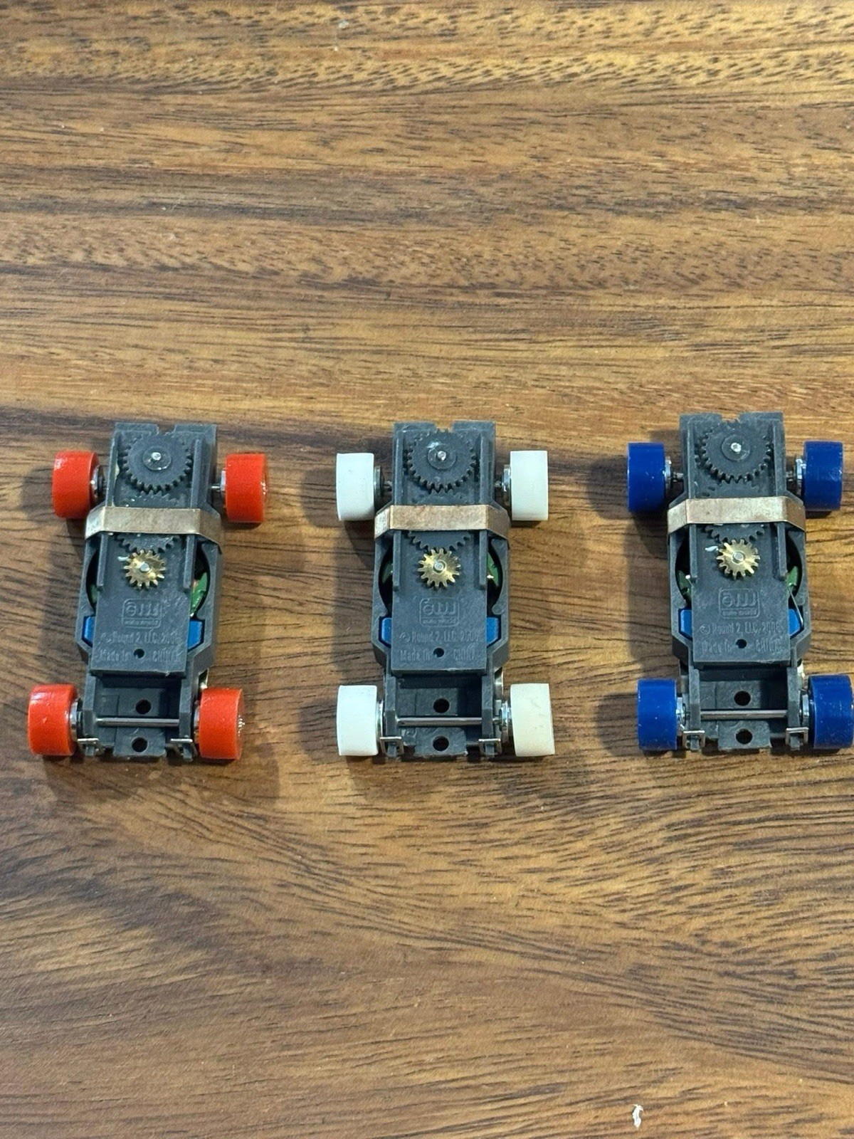 Patriot Games… Lot Of 3 AutoWorld Chassis All New Parts. All Run Great!