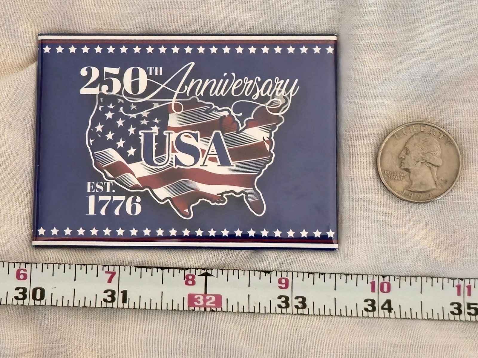 United States 250 anniversary, USA, America, souvenir fridge magnet, free ship