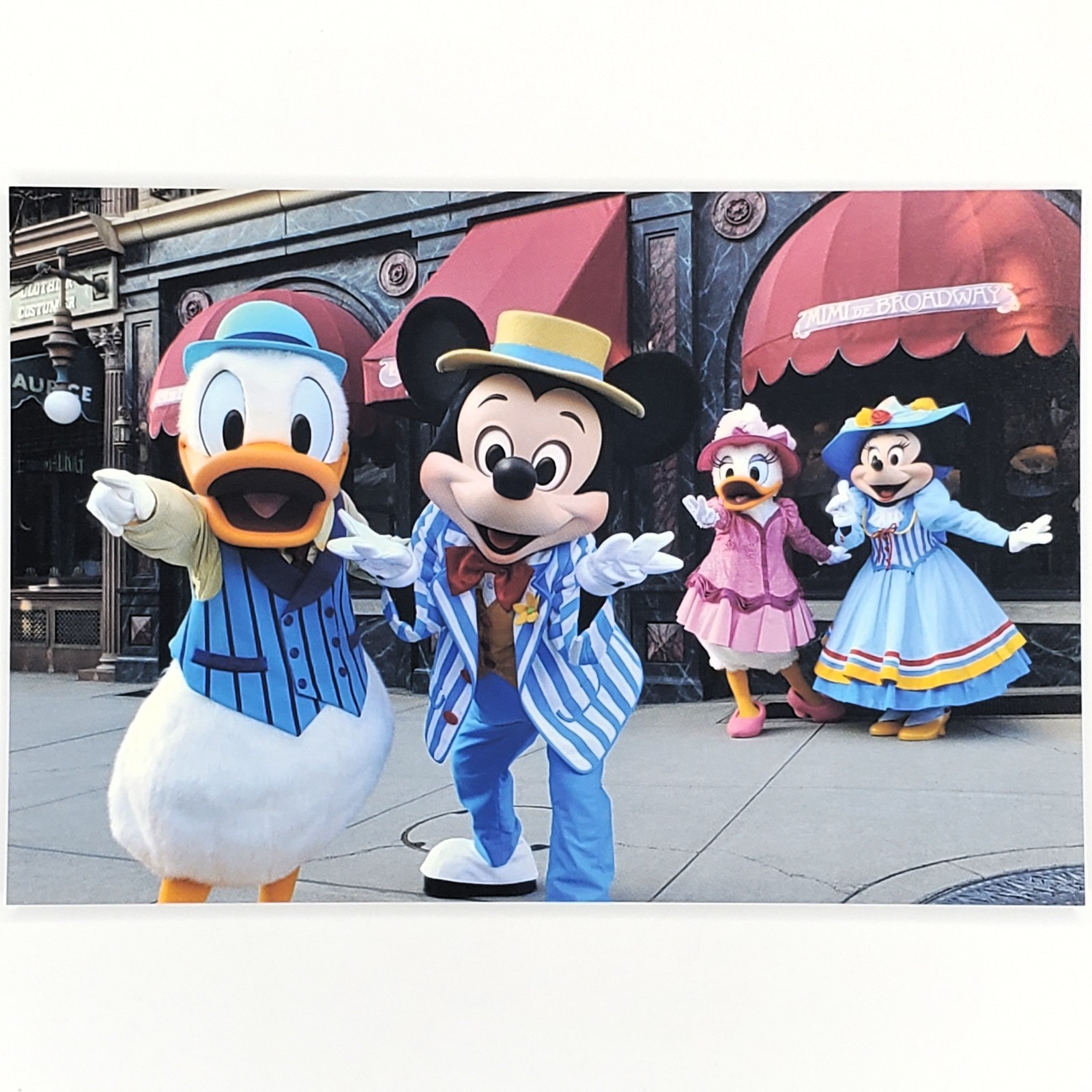 Tokyo Disney Resort Postcard Mickey Mouse Donald Duck Minnie Mouse Daisy Duck