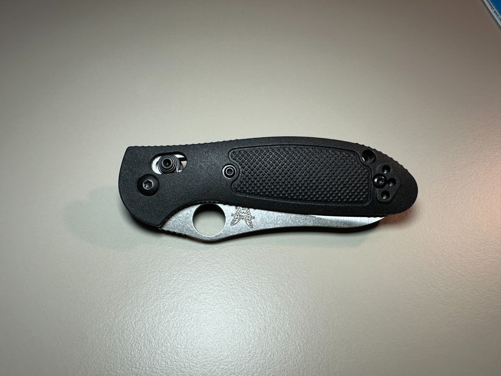 Benchmade 555 Mini Griptilian Black Nylon Grivory Stainless Folding Knives