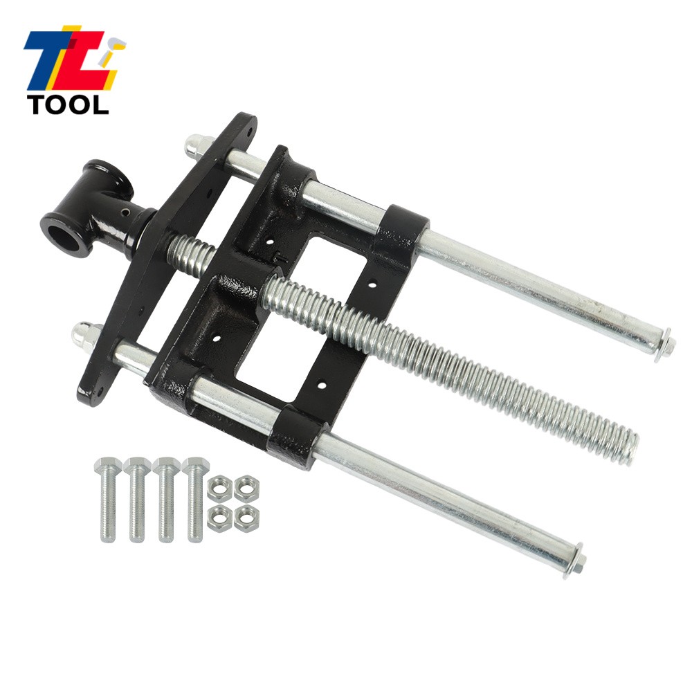9 Inch Woodworking Vise Bench Front Vise Cast Iron 300mm Chrome Plated Screw