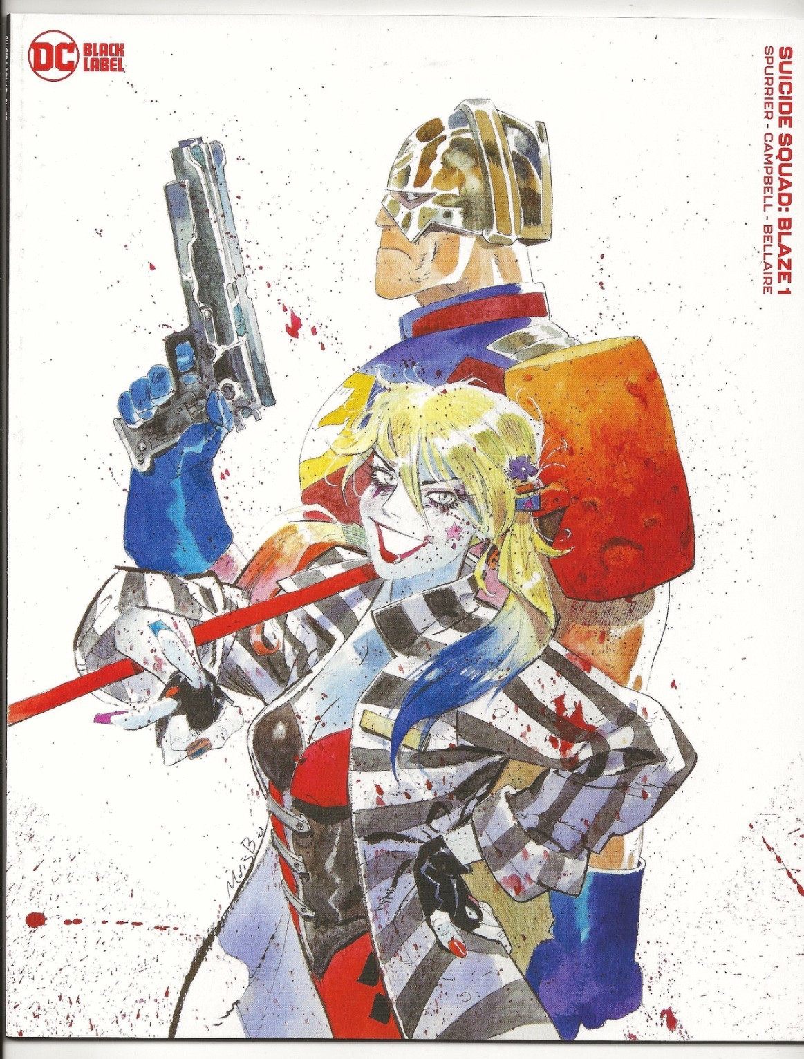 DC Comics SUICIDE SQUAD BLAZE #1 first printing Matias Bergara Cover B variant