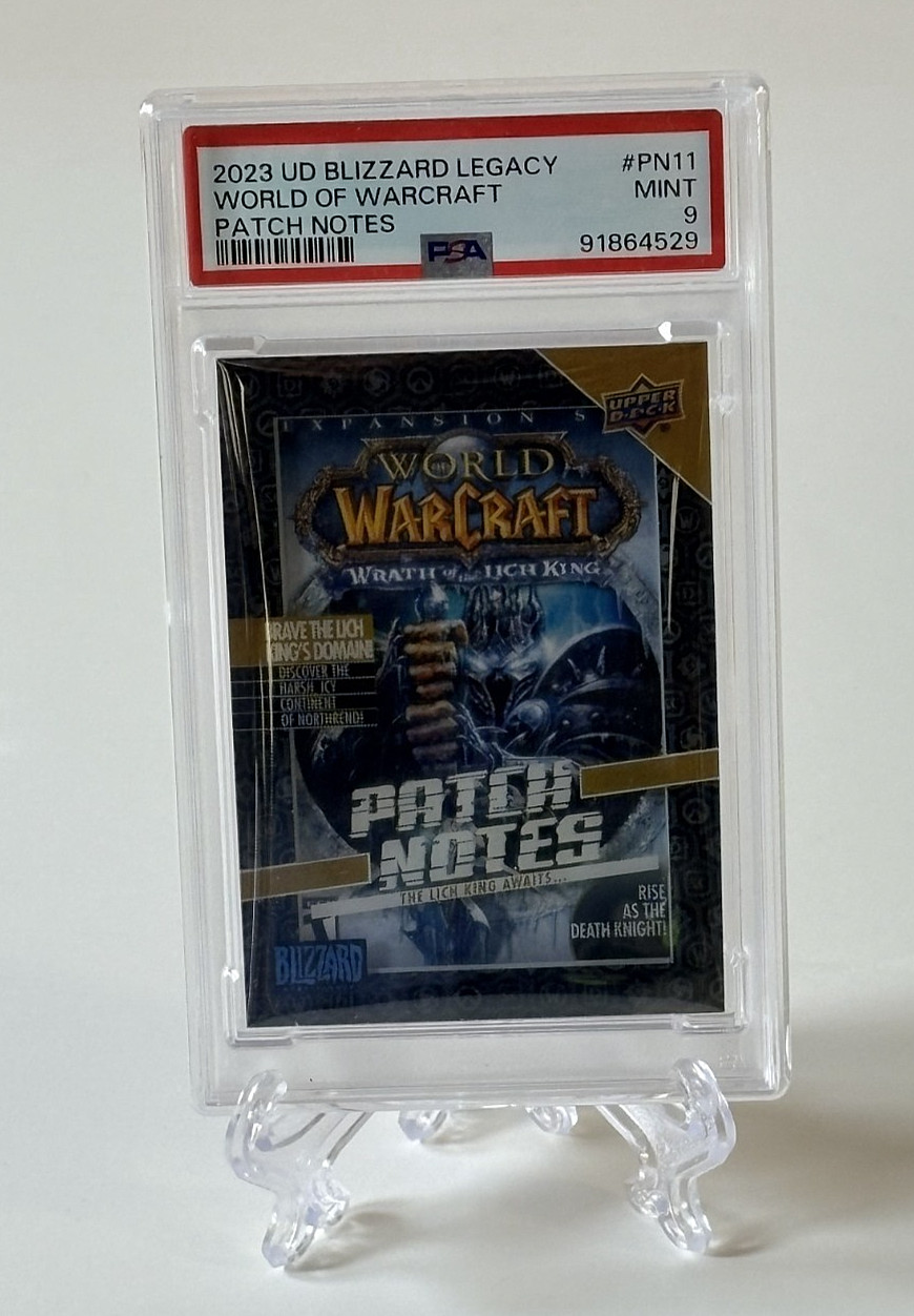 2023 Blizzard Legacy Collection Patch Notes World of Warcraft #PN11 MINT 9