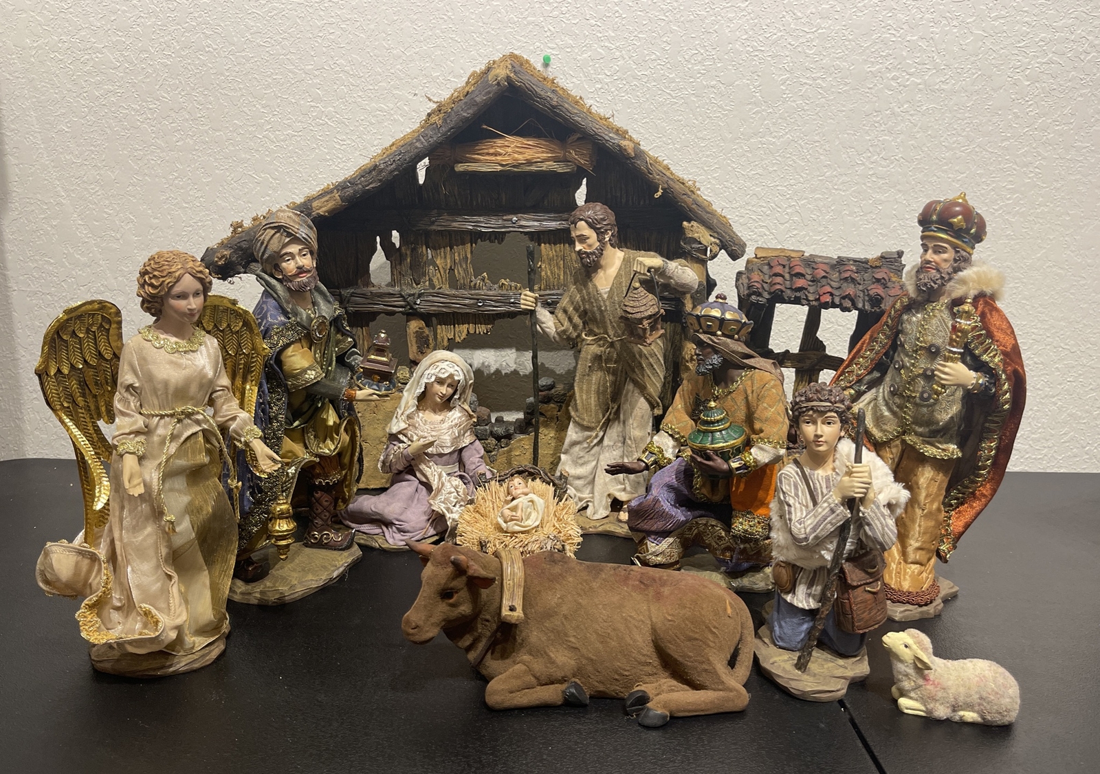Kirkland Signature Nativity Large 562001 Costco 13 Pc Set Hand Painted – LARGE!