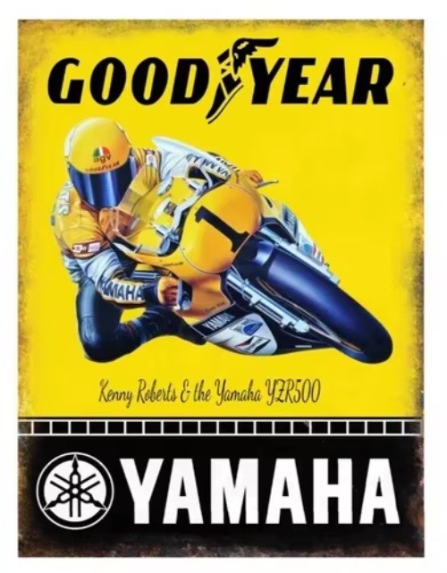 Kenny Roberts YZR500 Vintage Retro Tin Metal Signs Home Décor 8×12