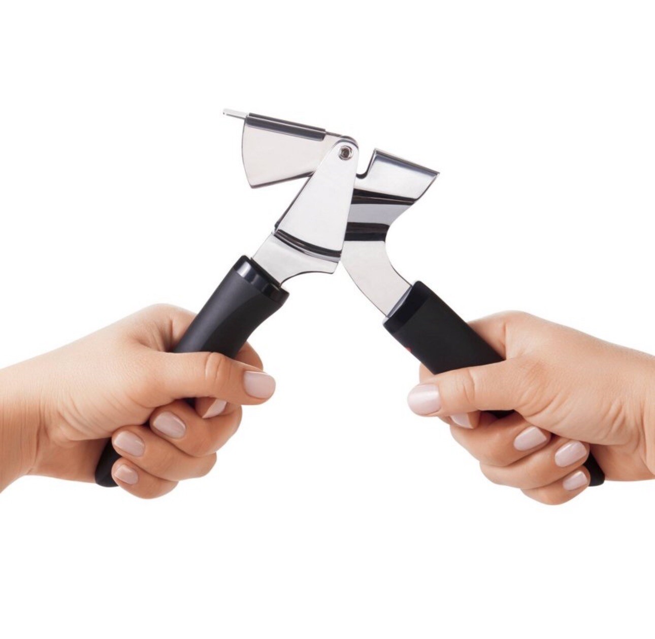OXO SoftWorks Soft-Handled Garlic Press Stainless Steel New Large Capacity