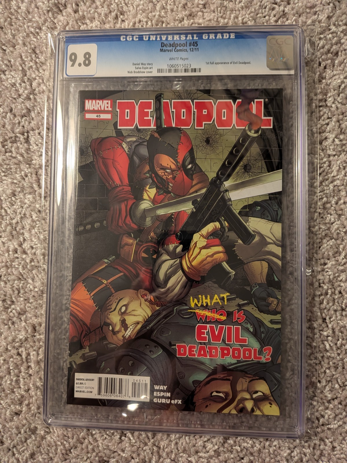Deadpool #45 Cgc 9.8 1st Evil Deadpool