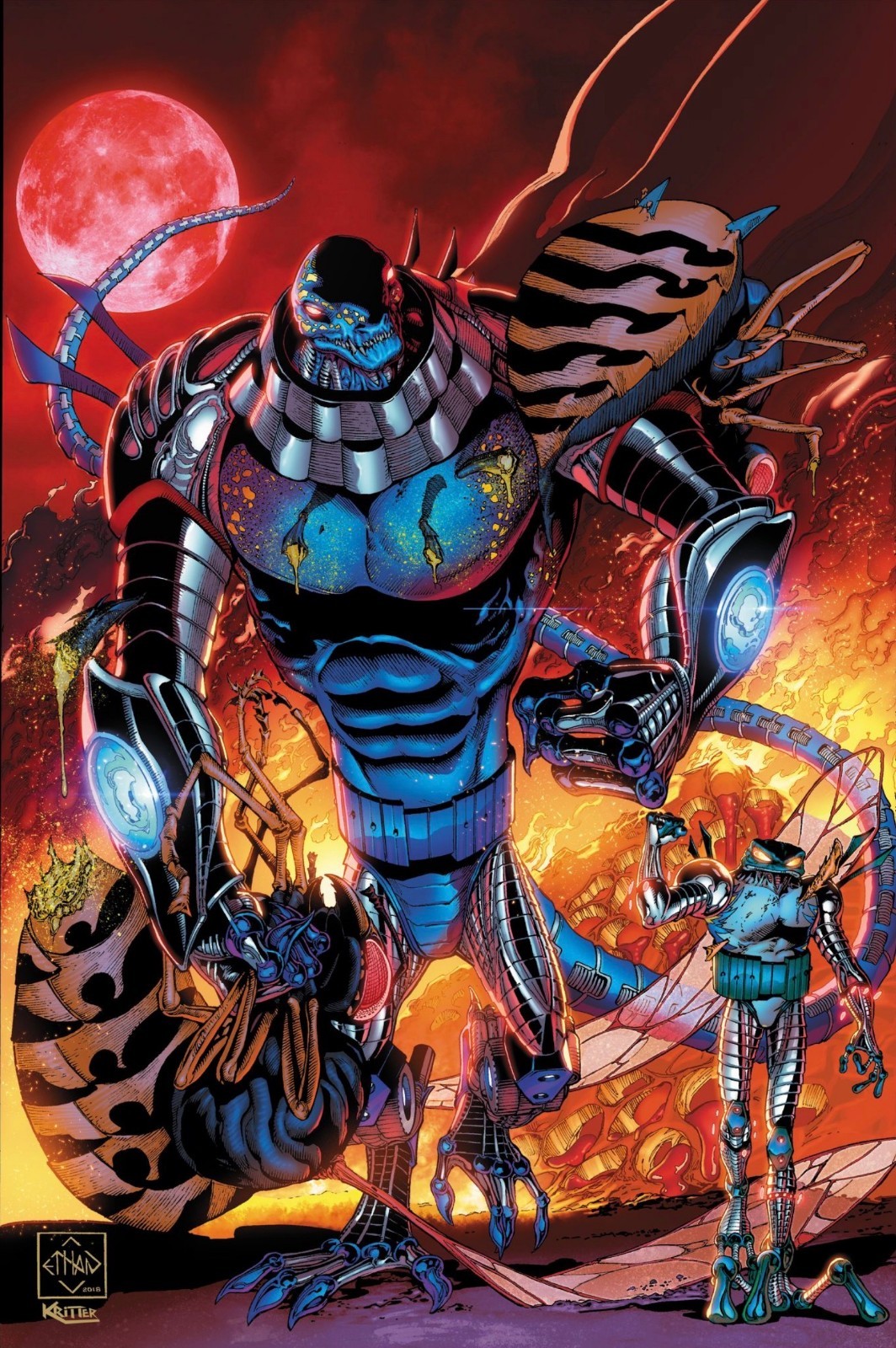 CYBERFROG “Salamandroid Fist Bump Limited Print” Signed & Numbered (LTD 50)