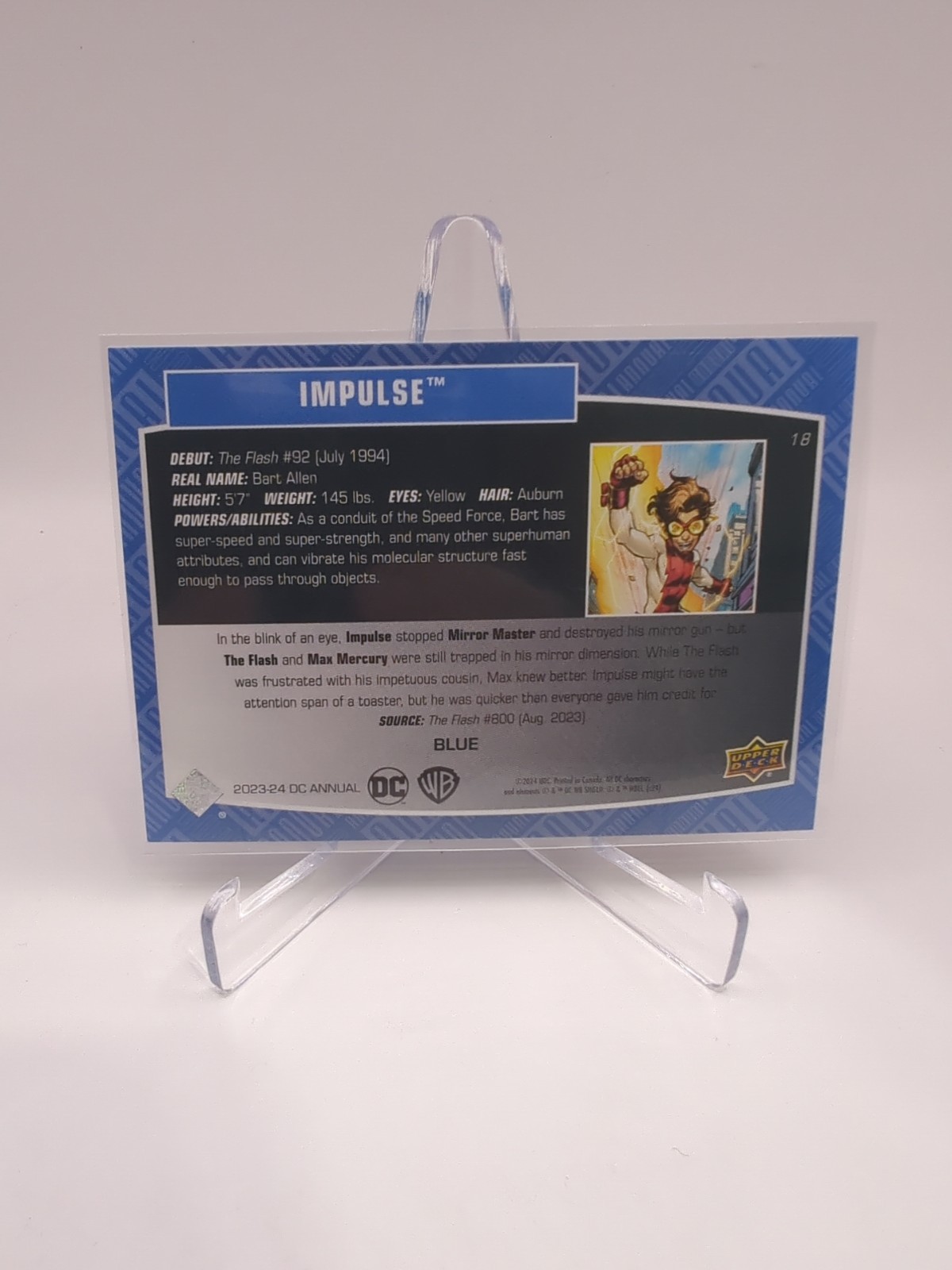 Impulse 2023-24 Upper Deck DC Annual Blue #18