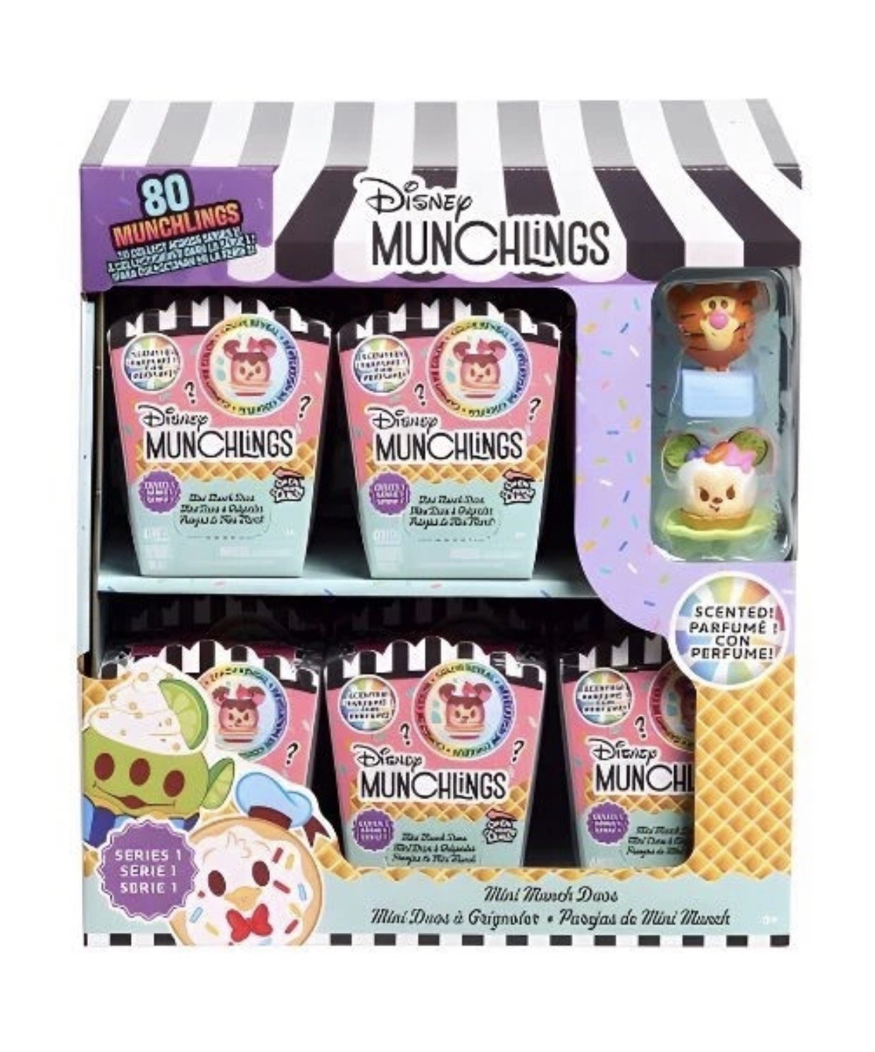 Disney Munchlings Mini Munch Duos Series 1 Mystery Box 7 Packs Counter Display