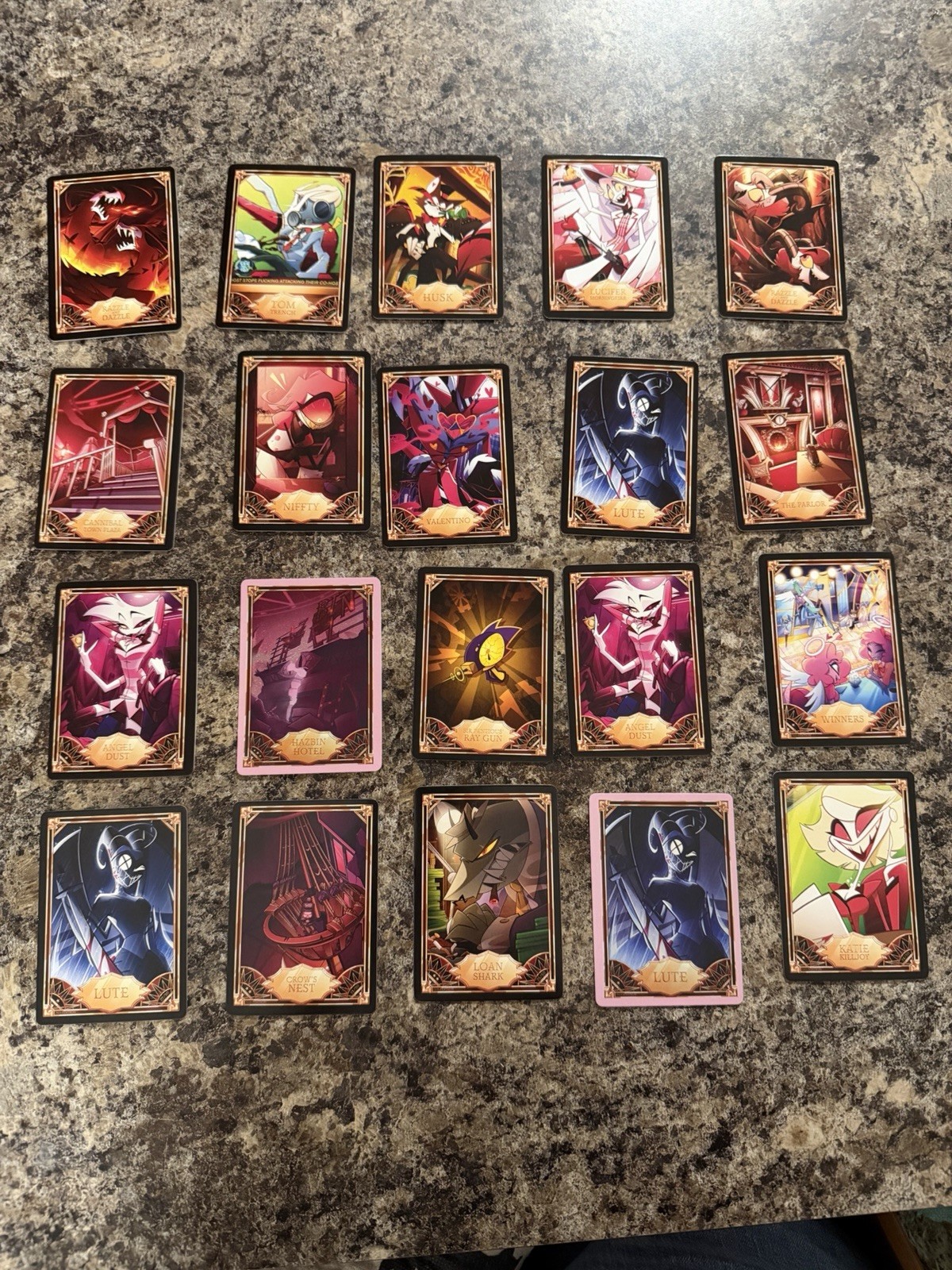 Hazbin Hotel 2nd Edition Pink Foil And Regular Season 2 – 19 Cards Bundled Lot
