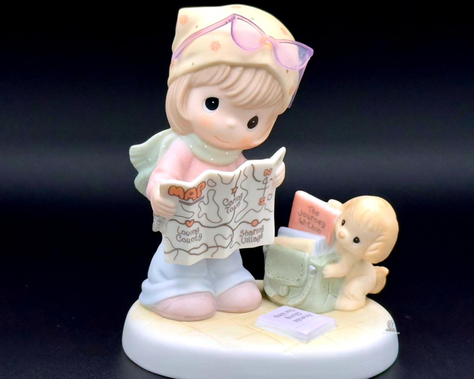 Precious Moments Traveler Girl with Map & Puppy | Journey Collectible.
