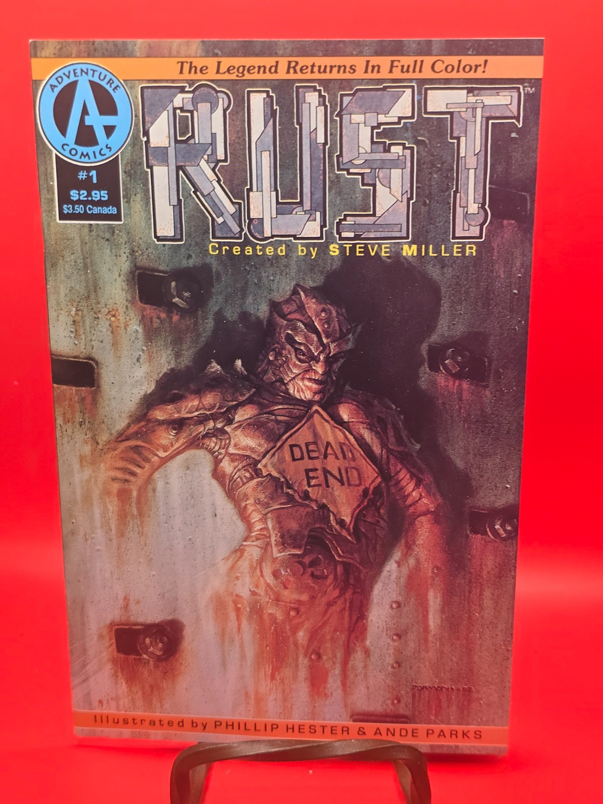 Rust #1 (1992) Adventure Comics Spawn Ad McFarlane NM 9.2