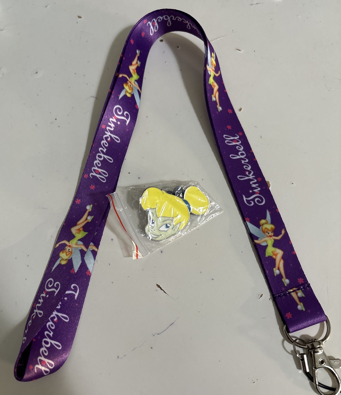 Disney Tinkerbell Only Pin W/LANYARD