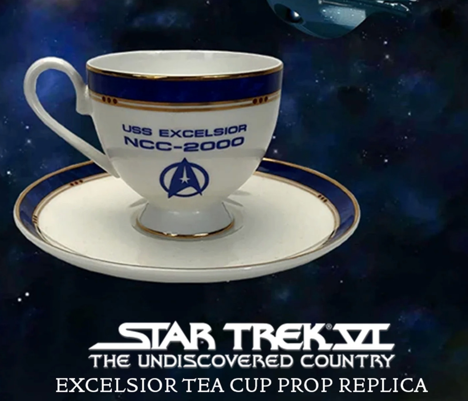 SDCC 2026 Star Trek USS Excelsior SULU Tea Cup NCC-2000 Prop Replica Comic Con