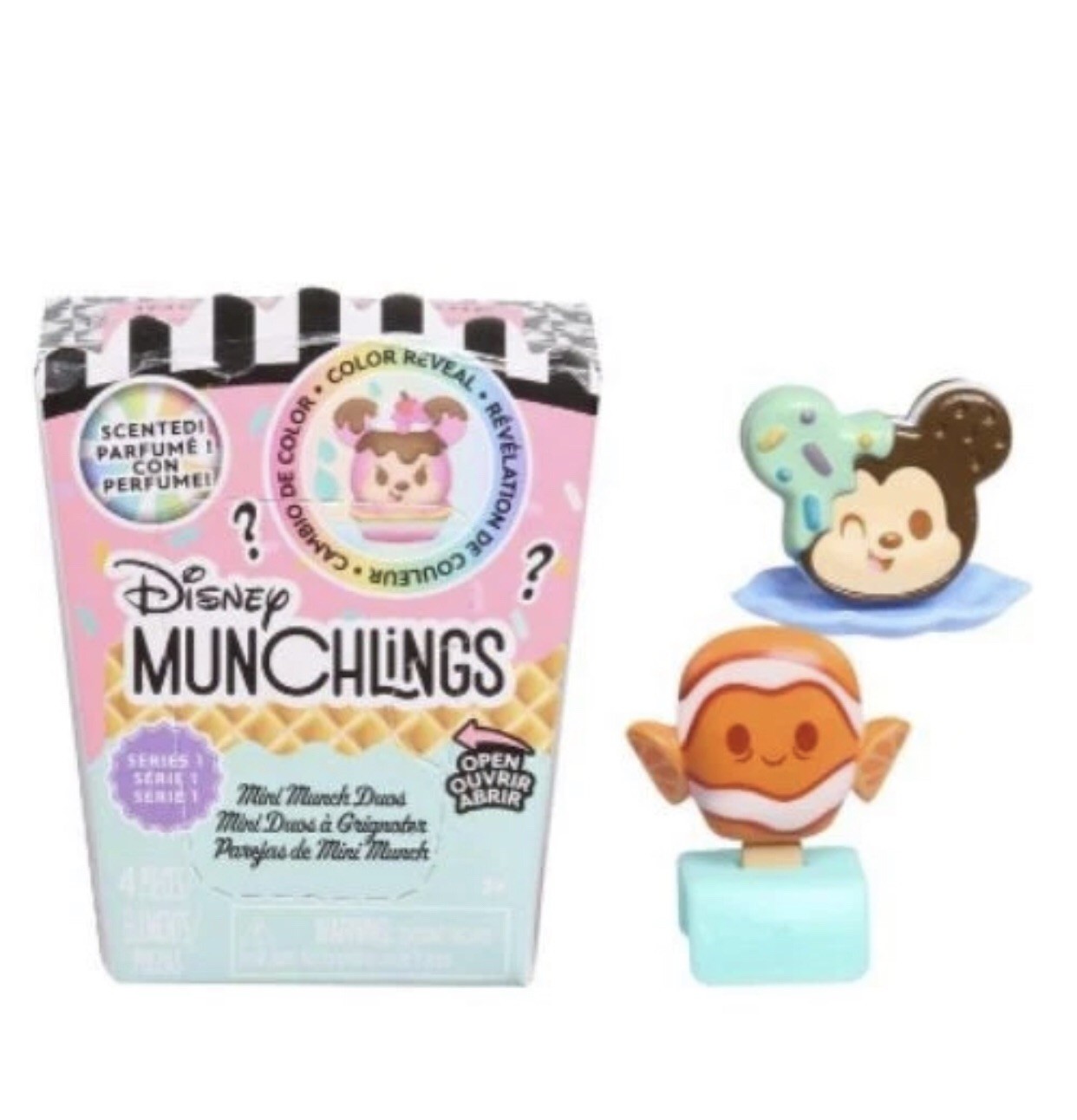 Disney Munchlings Mini Munch Duos Series 1 Mystery Box 7 Packs Counter Display