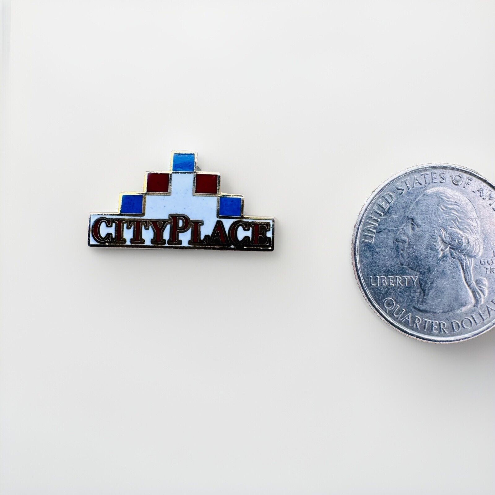 Vintage Miami Florida City Place Shopping Mall Enamel Lapel Hat Pin BT