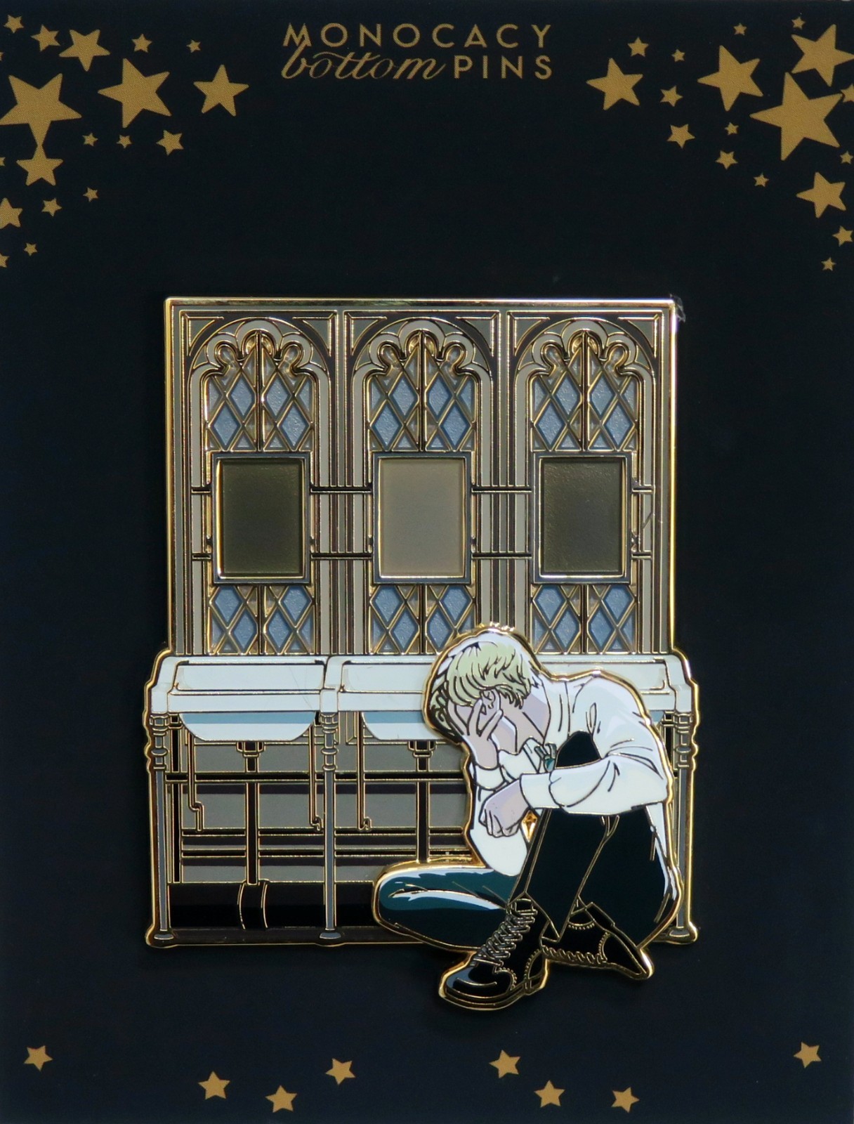 HARRY POTTER DRACO MALFOY LE 45 FANTASY PIN BATHROOM WINDOW MONOCACY BOTTOM PINS