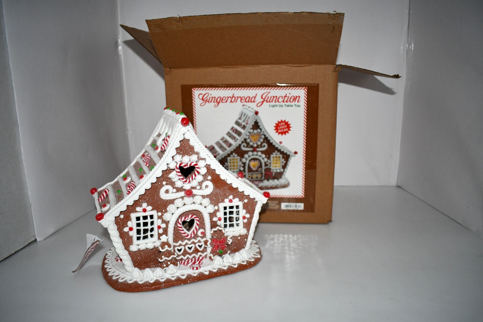 Kurt Adler 7.87-Inch Battery Operated LED Gingerbread House #GBJ0049 NIB