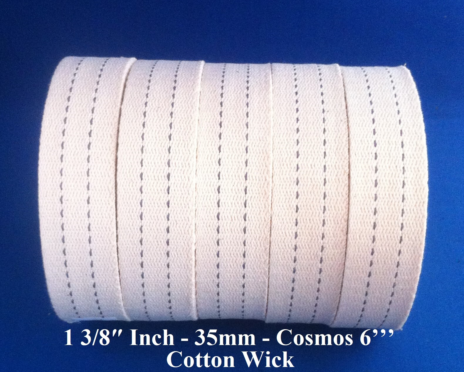 35mm – 1 3/8″ Inch Lantern Wick Cosmos 6’’’ Docht Meche Mecha Oljelampa Lont