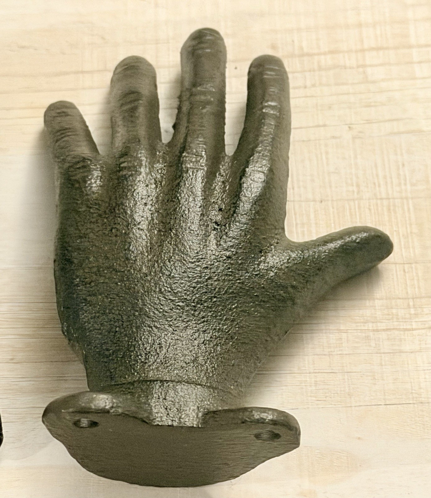 2 Cast Iron Hands Bookends Metal Rustic Shelf Table Decor Hand Decor Farmhouse