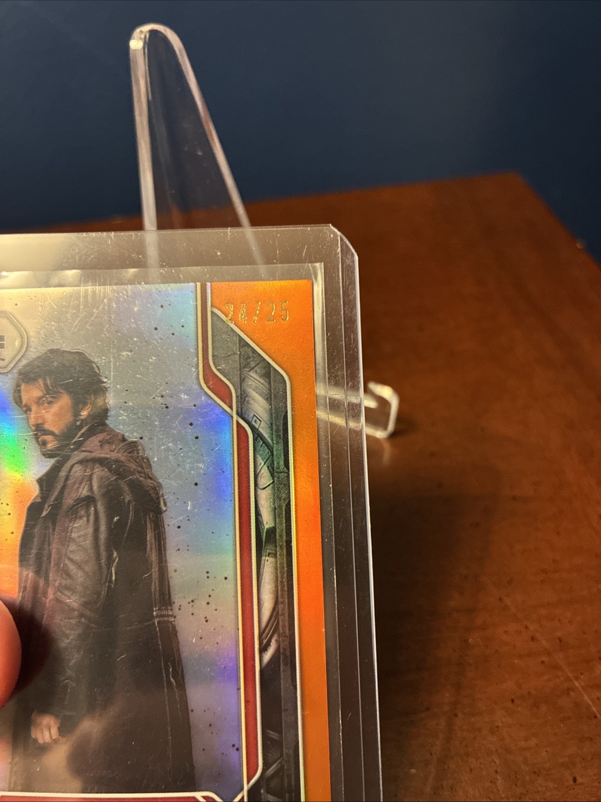2024 Topps Star Wars Costco Chrome Cassian Andor Orange Refractor 24/25
