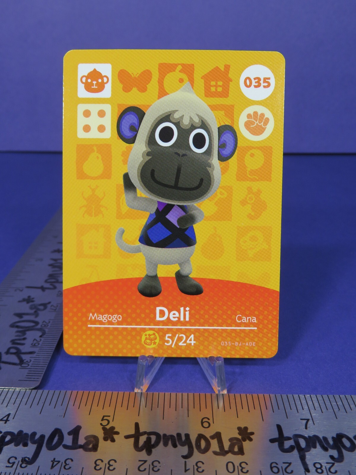 DELI #035 AUTHENTIC US PACK FRESH Animal Crossing SERIES 1 Amiibo Card [eSE]