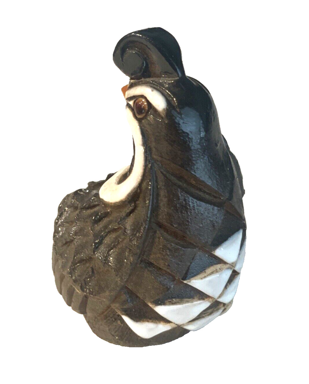 Quail Figure Artesania Rinconada Signed Uruguay Art J J Madison Co Vintage 2 x 3