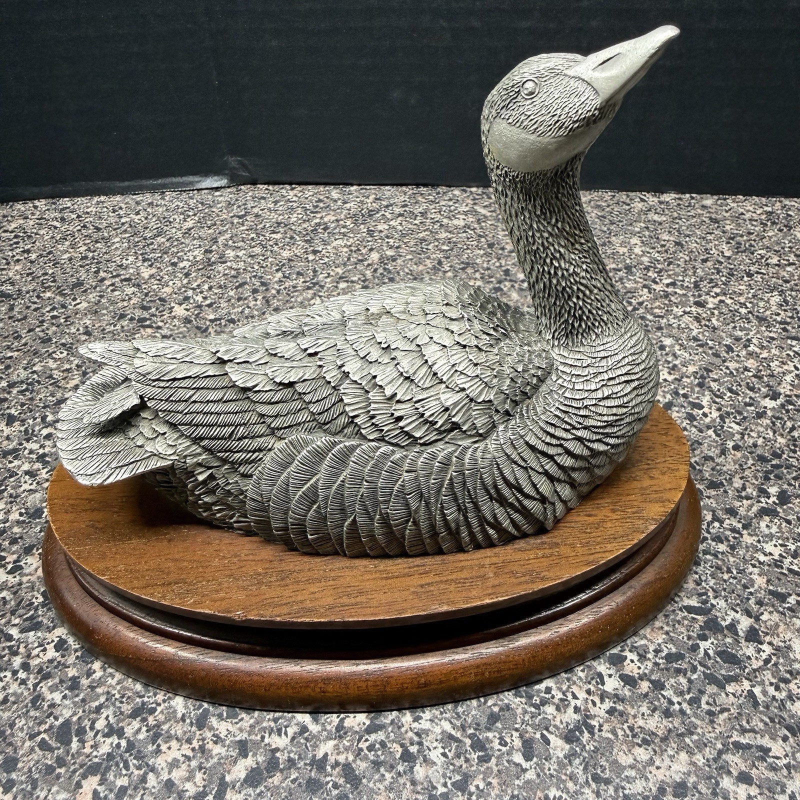 Vintage Chilmark Fine Pewter Sculpture Canada Goose 1977 Signed Numbered #574