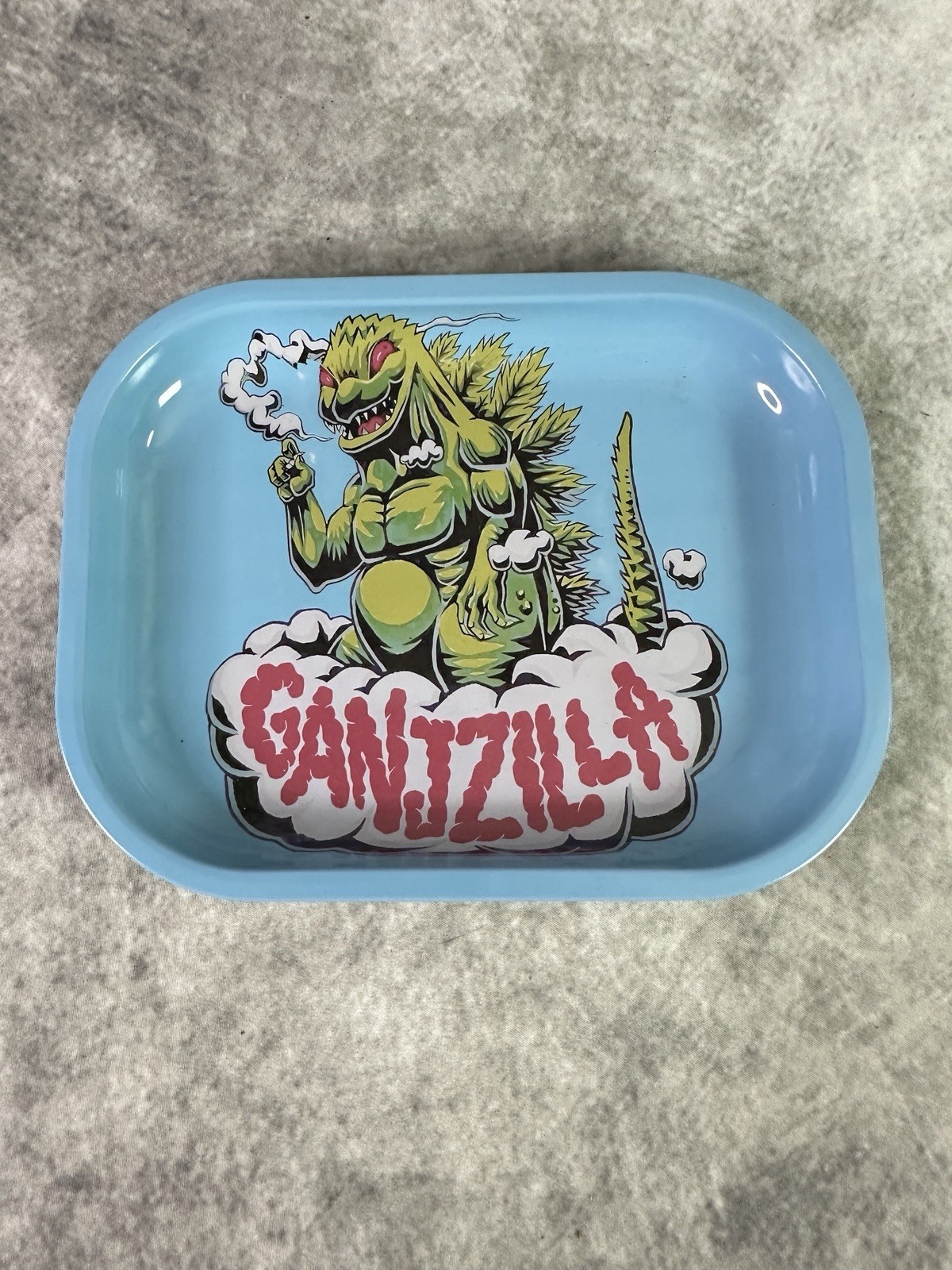 Ganjzilla Metal Rolling Tray New 7in x 5.5in