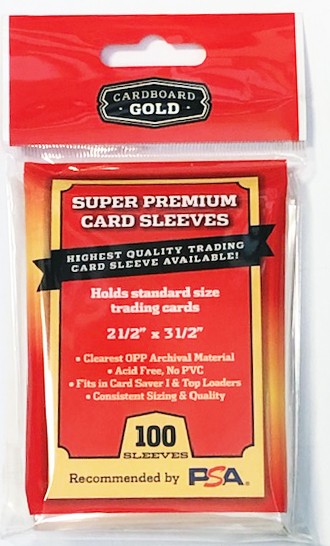 Cardboard Gold Super Premium Soft Sleeves – 100ct Pack