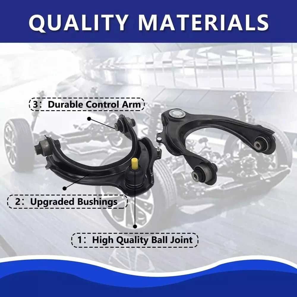 Suspension Kit Front Upper Lower Control Arm W/Ball Joints Sway Bar Links Outer