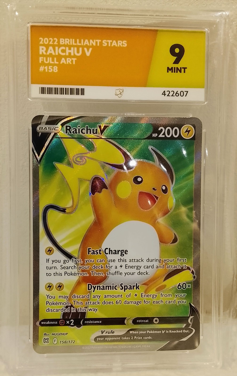 2022 Brilliant Stars Raich V Ace 9 Full Art 200HP Illustrated By MUGENUP