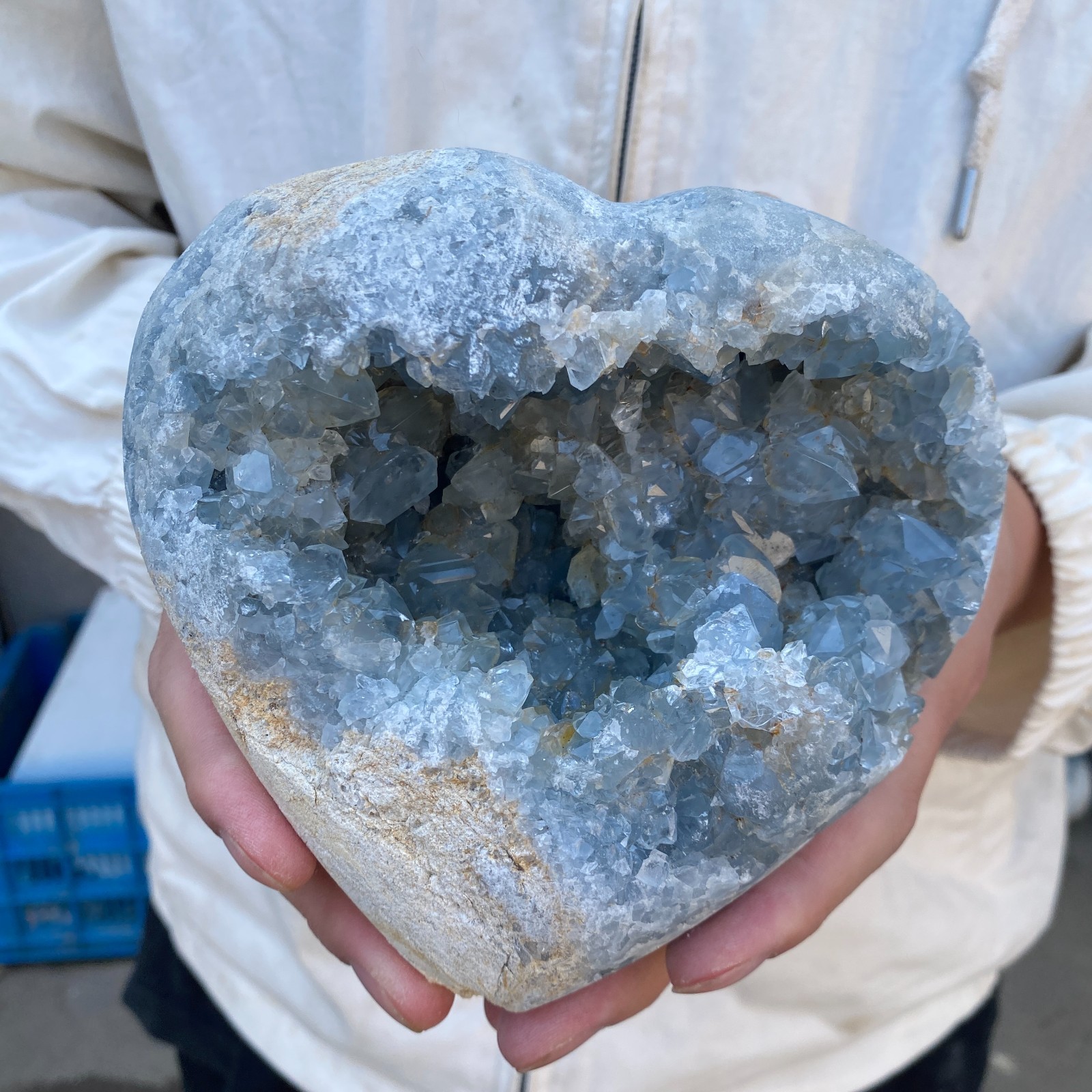 5LB Celestite Cluster Blue Geode Crystal Rock Yoga Meditation Reiki Decor