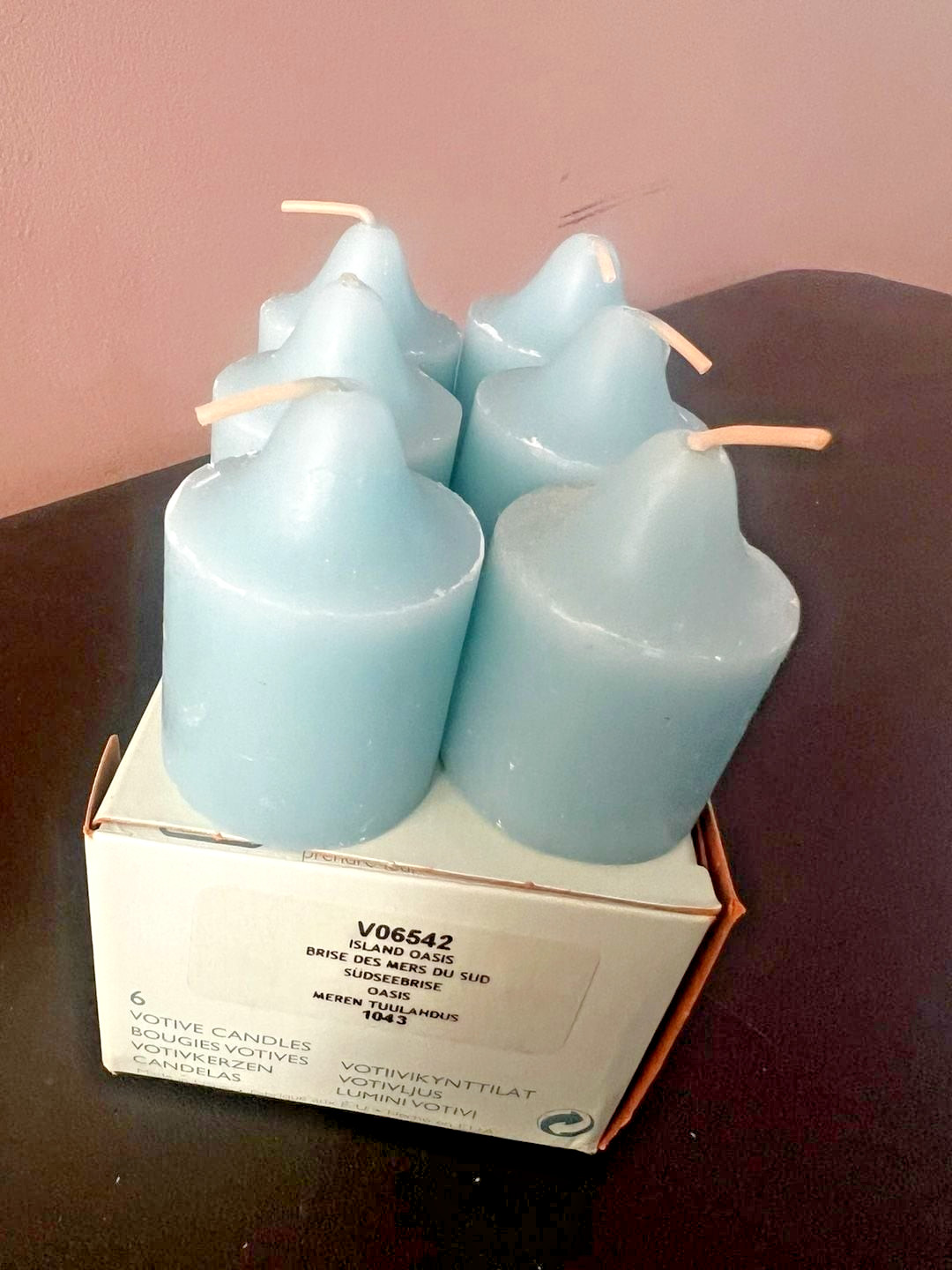 Partylite Island Oasis Votive Candles Set of 6