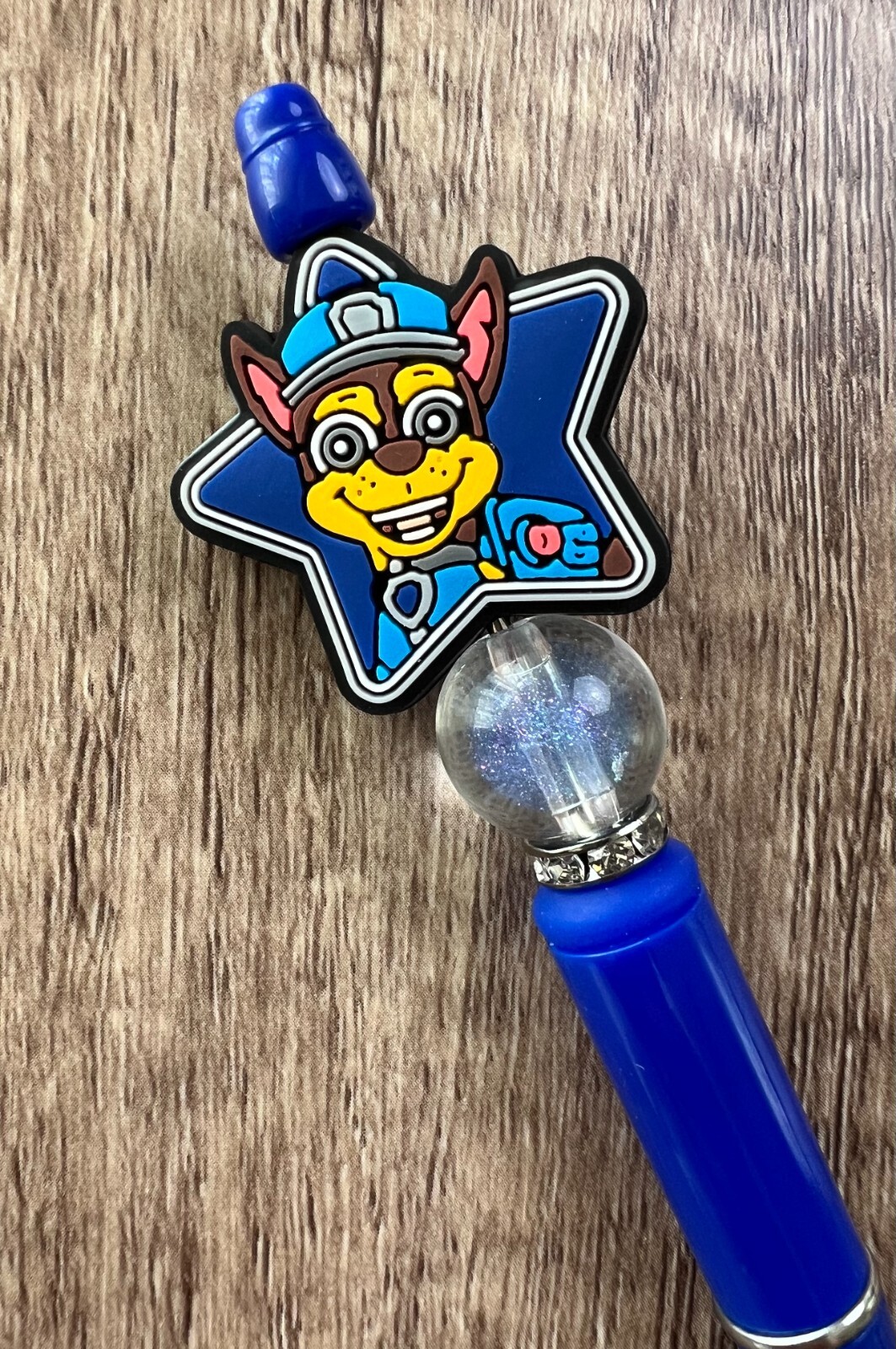 Custom beaded pen. Paw Silicone & acrylic Beads. Gifts. Journal. Teen.