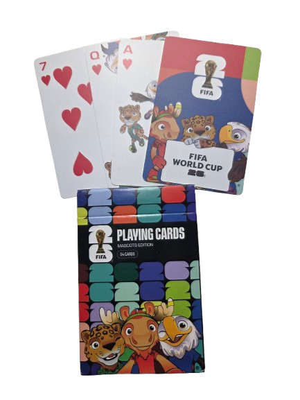 FIFA WORLD CUP 2026 SOUVENIR MASCOT PLAYING CARDS