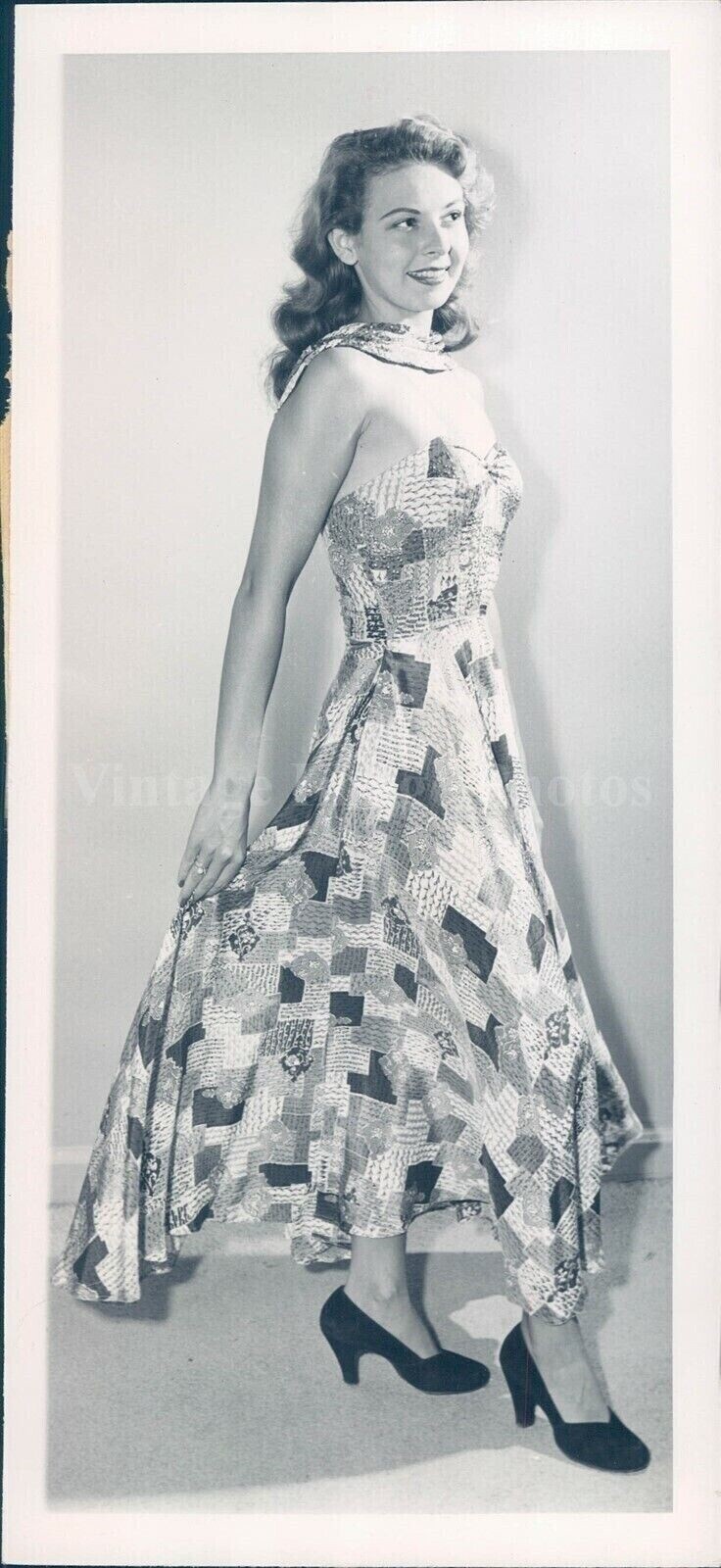 1949 Mitzis Summer Dress Cool Clothing Garb Chicago IL Vintage Press Press Photo