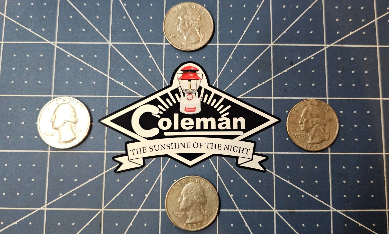 Coleman “The Sunshine Of The Night” (Collectible Sticker) (WHITE)
